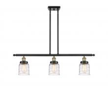  916-3I-BAB-G513-LED - Bell - 3 Light - 36 inch - Black Antique Brass - Stem Hung - Island Light