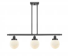 Innovations Lighting 916-3I-BK-G201-6-LED - Beacon - 3 Light - 36 inch - Matte Black - Stem Hung - Island Light