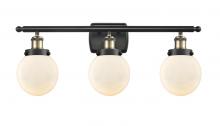 Innovations Lighting 916-3W-BAB-G201-6-LED - Beacon - 3 Light - 26 inch - Black Antique Brass - Bath Vanity Light