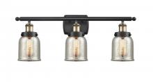  916-3W-BAB-G58-LED - Bell - 3 Light - 26 inch - Black Antique Brass - Bath Vanity Light