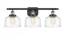  916-3W-BAB-G713-LED - Bell - 3 Light - 28 inch - Black Antique Brass - Bath Vanity Light