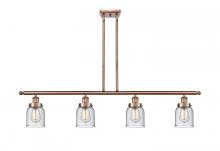 Innovations Lighting 916-4I-AC-G54-LED - Bell - 4 Light - 48 inch - Antique Copper - Stem Hung - Island Light