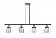  916-4I-BAB-G58-LED - Bell - 4 Light - 48 inch - Black Antique Brass - Stem Hung - Island Light