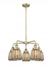 Innovations Lighting 916-5CR-AB-G146 - Chatham - 5 Light - 26 inch - Antique Brass - Chandelier