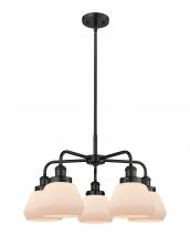  916-5CR-BK-G171 - Fulton - 5 Light - 26 inch - Matte Black - Chandelier