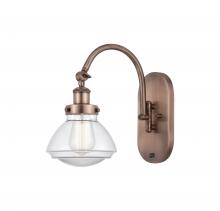  918-1W-AC-G322 - Olean - 1 Light - 7 inch - Antique Copper - Sconce