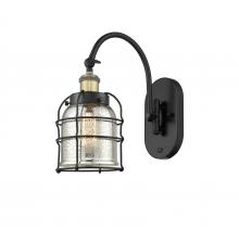  918-1W-BAB-G58-CE-LED - Bell Cage - 1 Light - 6 inch - Black Antique Brass - Sconce