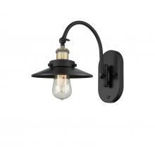  918-1W-BAB-M6-LED - Railroad - 1 Light - 8 inch - Black Antique Brass - Sconce