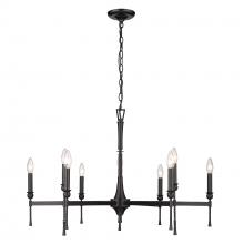 Golden 3509-9 BLK - Landon 9 Light Chandelier in Matte Black