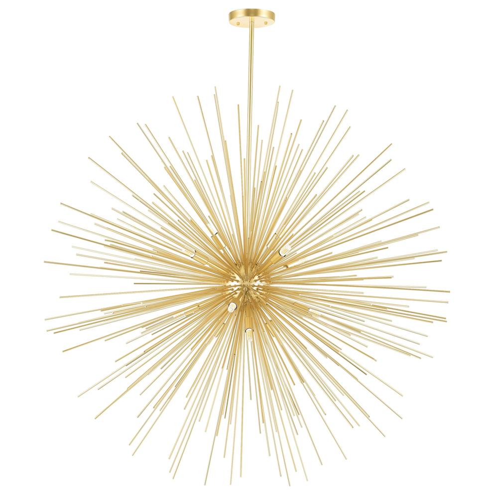 Savannah 14 Light Chandelier With Gold Leaf Finish