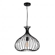 CWI Lighting 9650P16-1-101 - Darleen 1 Light Down Pendant With Black Finish