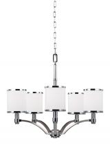 Generation Lighting F3084/5SN/CH - Medium Chandelier