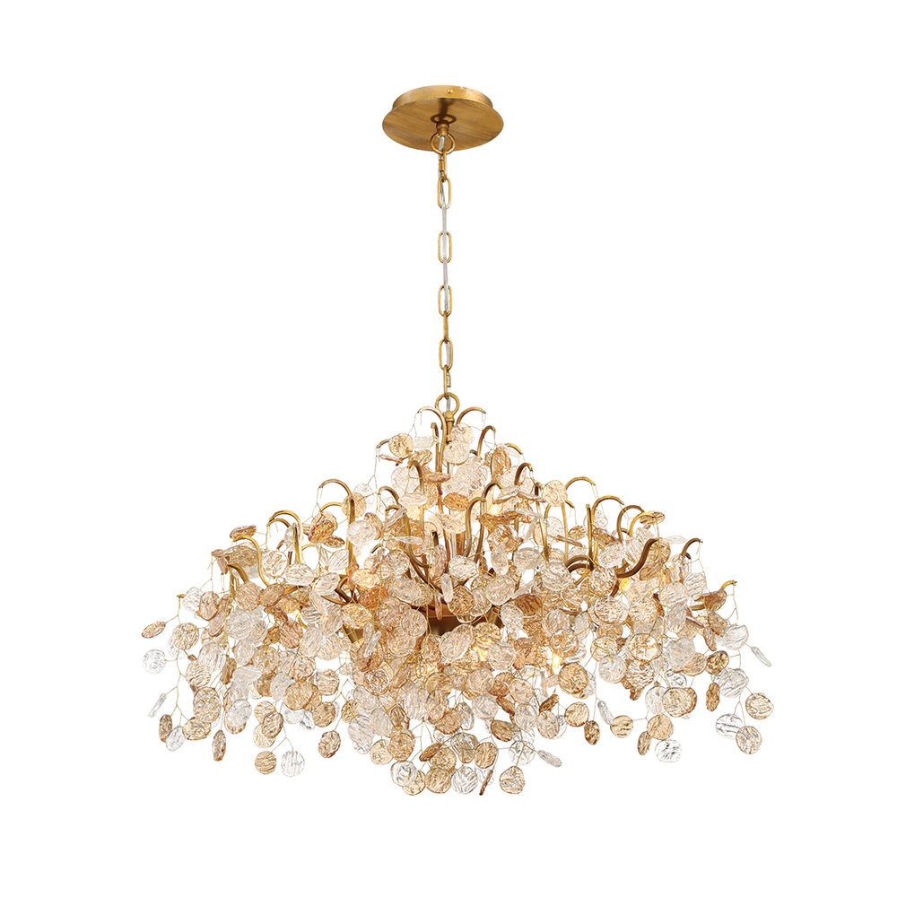 Campobasso, 11LT Chandelier, Gld