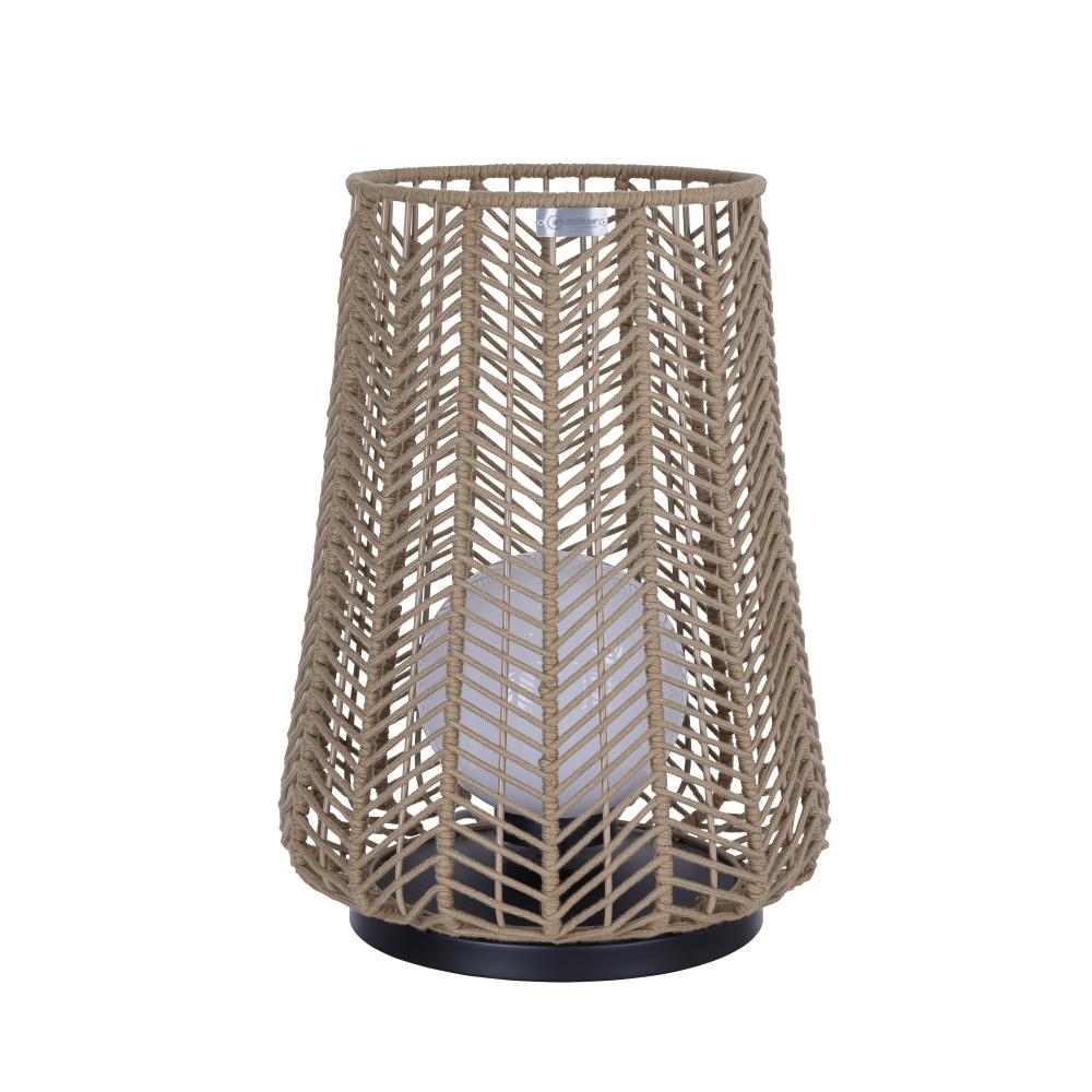 Elice 1 Light Outdoor Accent Lamp in Brown