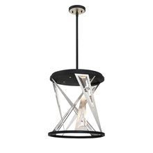 Eurofase 35643-012 - Sarise, 4LT LED Chandelier, Blk