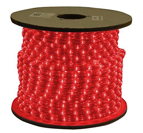 1/2"LED ROPE LT,150'RL,120V,1"SP VRT MT LED,UL,5' CUT,RED