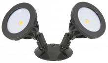 American Lighting ALV2-2H-DB - Double Head COB Flood Light, 15.9 Watts, Dark Bronze Finish