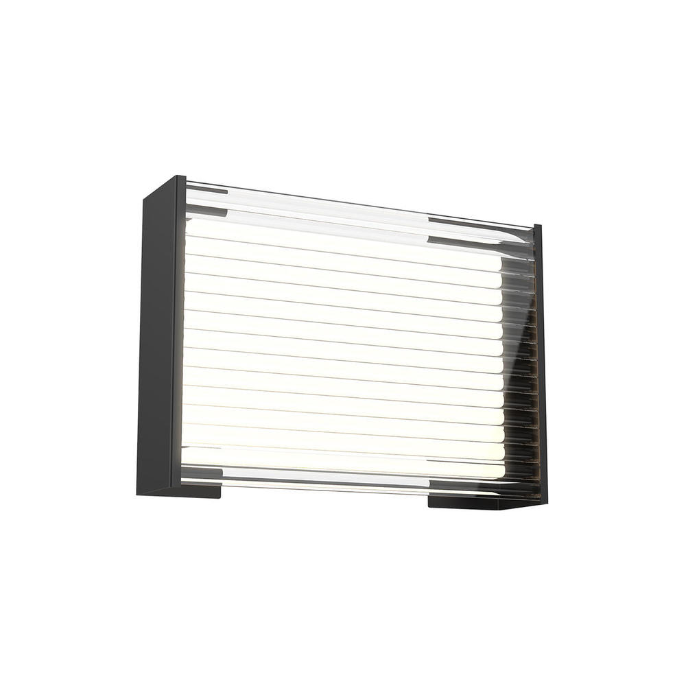 DYNAMO PERF METAL EXTERIOR WALL BLACK 10W, 120VAC WITH LED DRIVER, 3000K, 90CRI