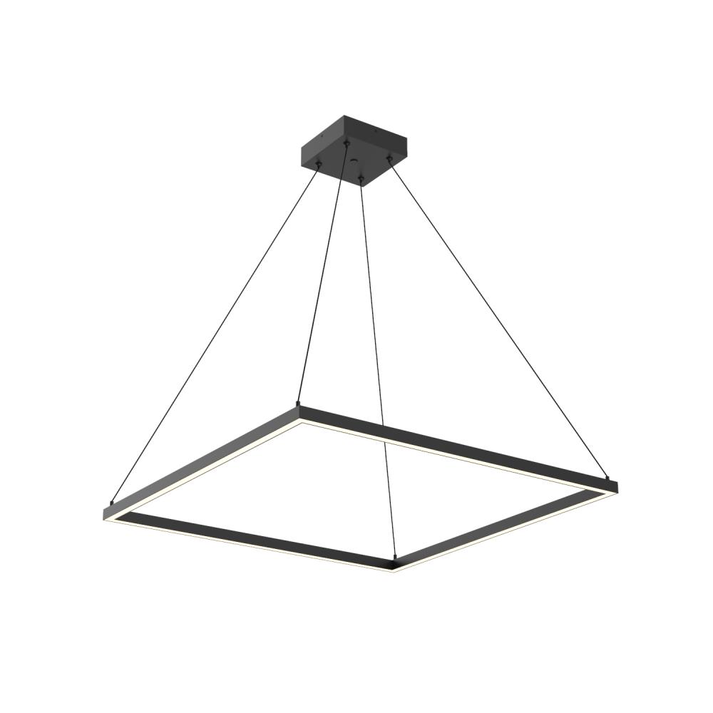 Piazza 32-in Black LED Pendant