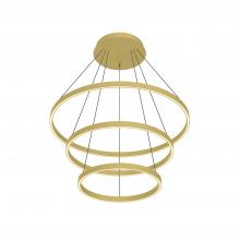 Kuzco Lighting Inc CH87932-BG - Cerchio 32-in Brushed Gold LED Chandeliers