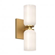 Kuzco Lighting Inc WS57712-BG/GO - Nola 3-in Brushed Gold/Glossy Opal Glass Socket Wall Sconce