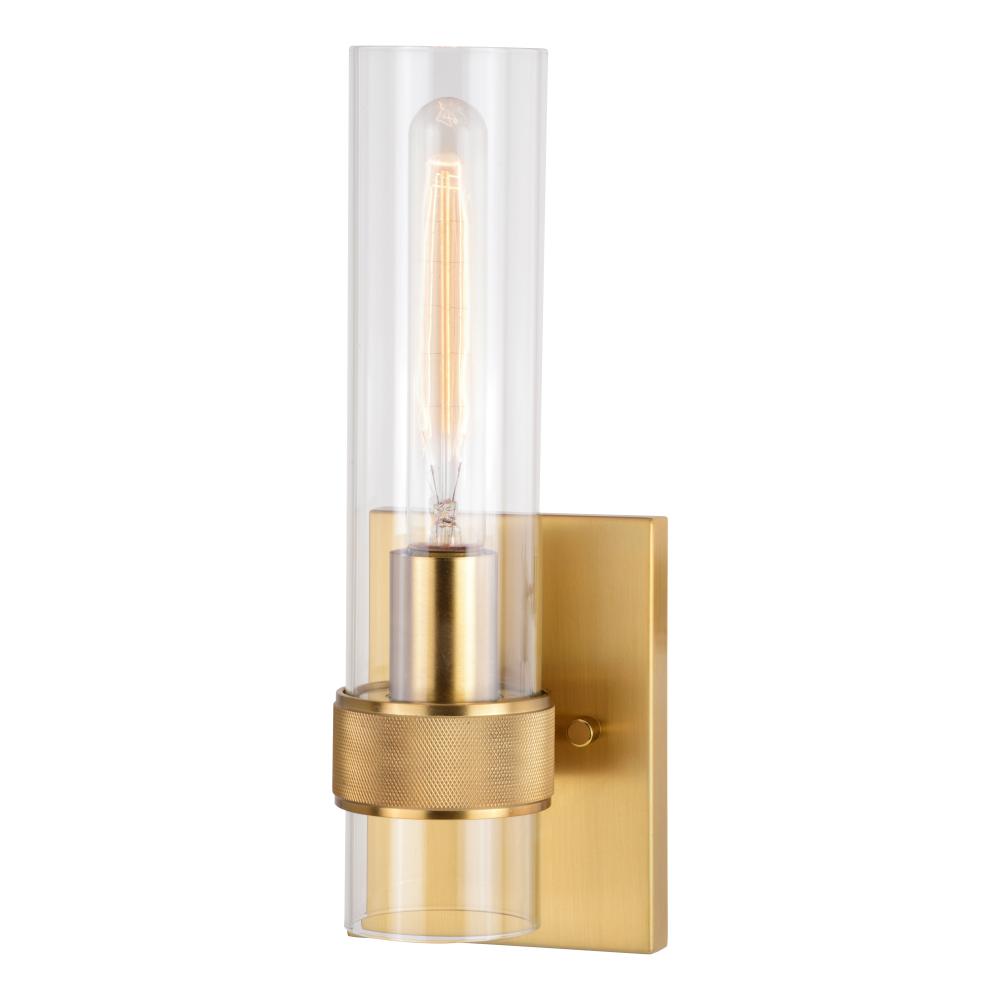 Bari 13-in.H Wall Light Satin Brass