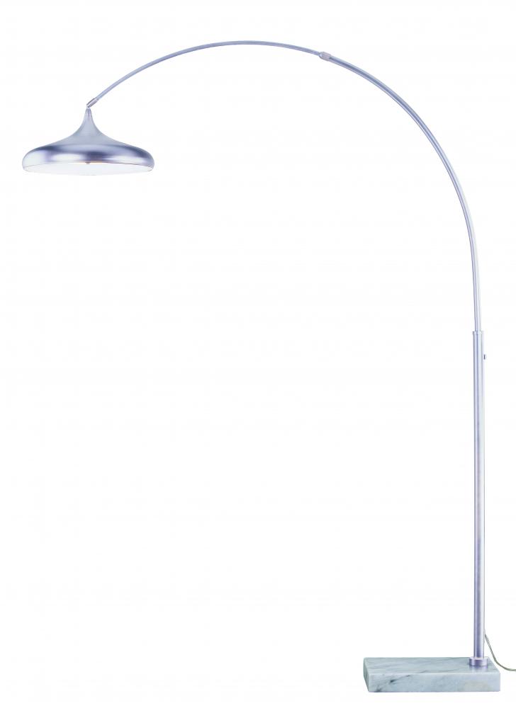 Bacio Instalux LED Arc Lamp Satin Nickel