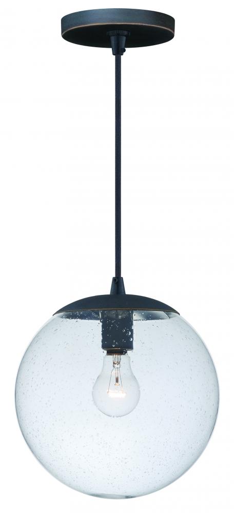 630 Series 10.75-in Mini Pendant Black Iron