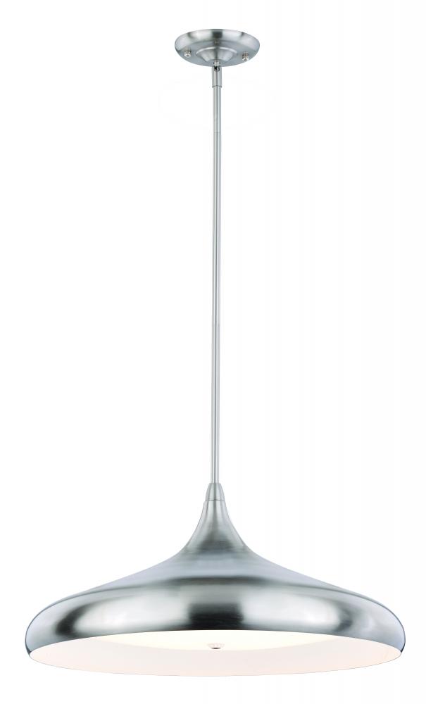 Bacio Instalux 21-in LED Pendant Satin Nickel