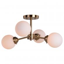  C0268 - Orbit 20-in. Semi Flush Ceiling Light Muted Brass