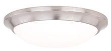 Vaxcel International C0124 - Leo 12" LED Bluetooth Flush Mount Satin Nickel