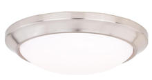 Vaxcel International C0126 - Leo 16" LED Bluetooth Flush Mount Satin Nickel