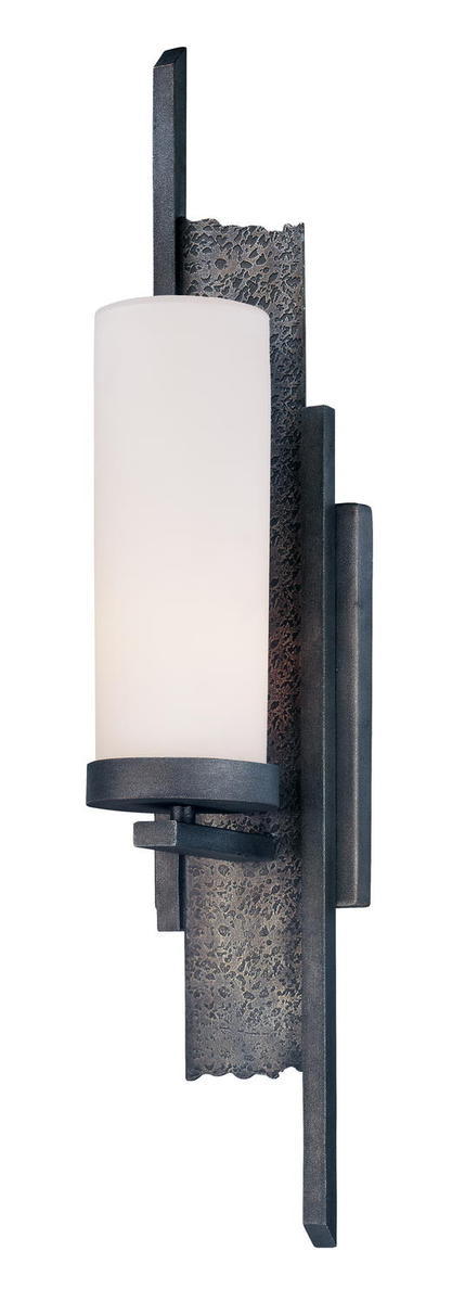 One Light Sapporo Silver Outdoor Wall Light