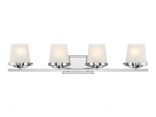 Lighting One US L8-5250-4-11 - Klein 4-Light Bathroom Vanity Light in Polished Chrome