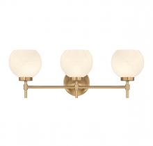 Lighting One US V6-L8-9621-3-322 - Hannah 3-Light Bathroom Vanity Light in Warm Brass