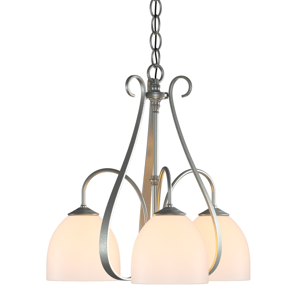 Sweeping Taper 3 Arm Chandelier