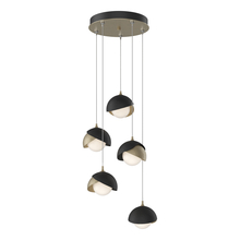 Hubbardton Forge 131125-SKT-STND-84-10-GG0711 - Brooklyn 5-Light Double Shade Pendant