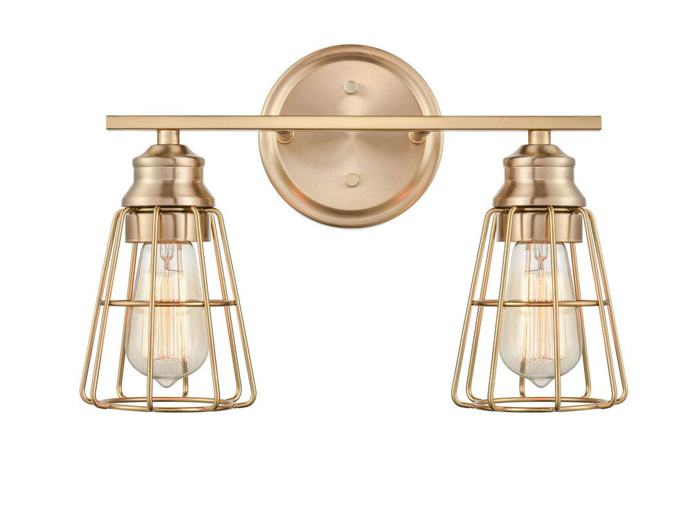 2-Light Vanity Modern Gold