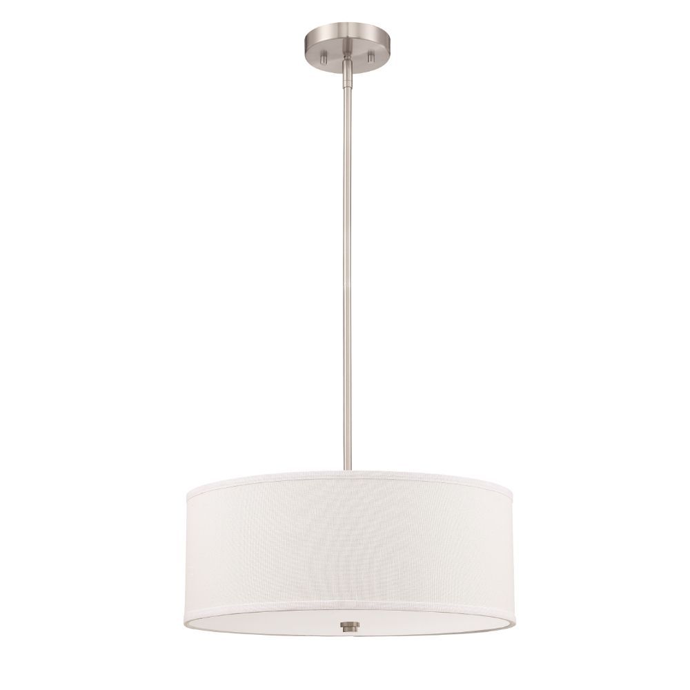 Jackson 3-Light Pendant light Brushed Nickel