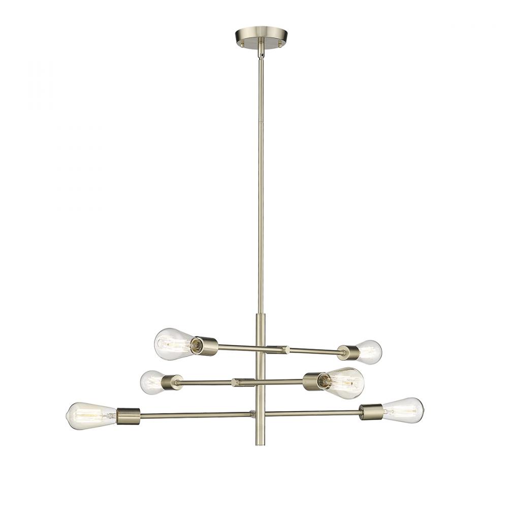 Decco 6-Light Pendant light Modern Gold