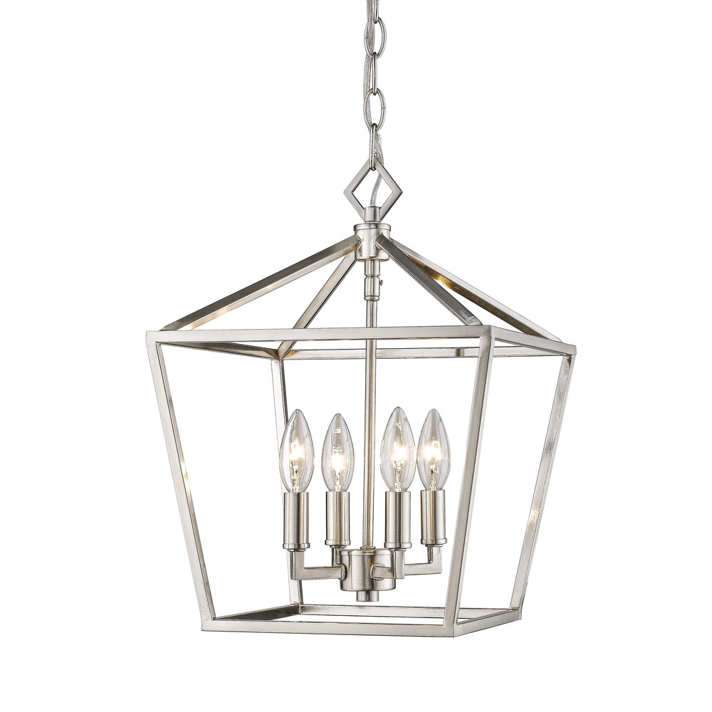 4-Light Pendant light Satin Nickel