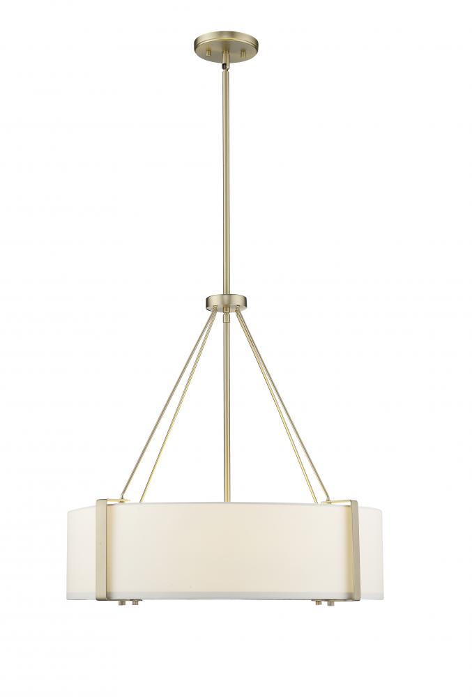 Telfar 3-Light Pendant Light Modern Gold/White