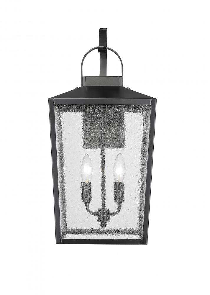 Devens 2-Light Outdoor Wall Sconce Powder Coated Black