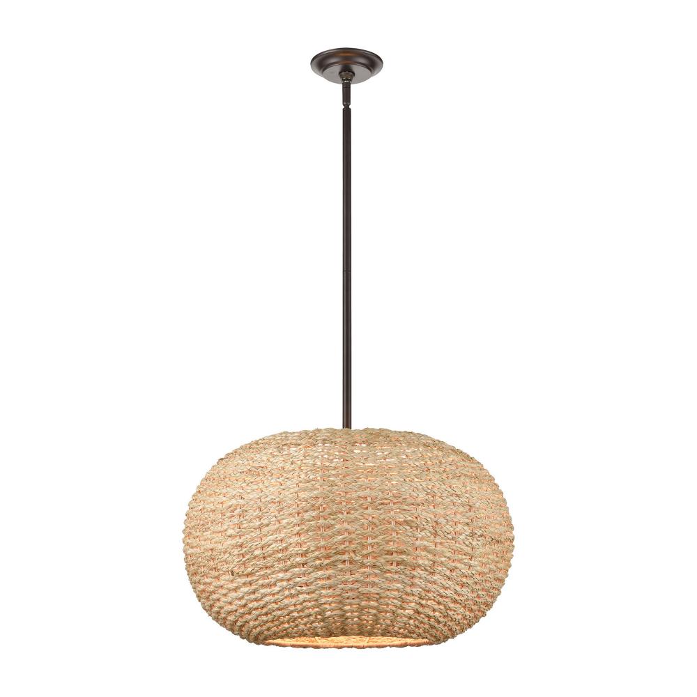 Bemo 3-Light Pendant Light Oiled Bronze