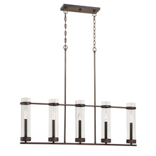 Millennium 1975-RBZ - Milan 5-Light Island Rubbed Bronze