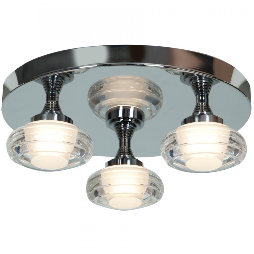 3 Light Cluster LED Flush Mount