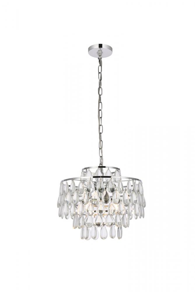 Mila 16 Inch Pendant in Chrome