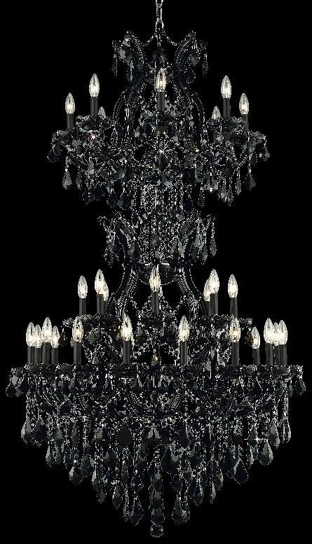 Maria Theresa 34 light Black Chandelier