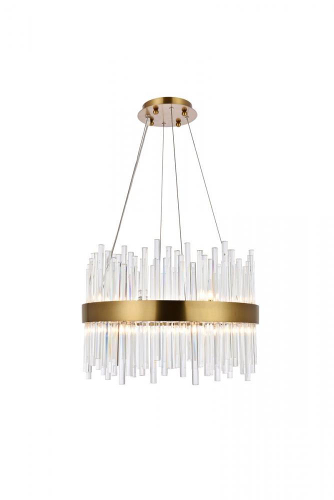 Dallas 14 Light Gold Chandelier Clear Royal Cut Crystal