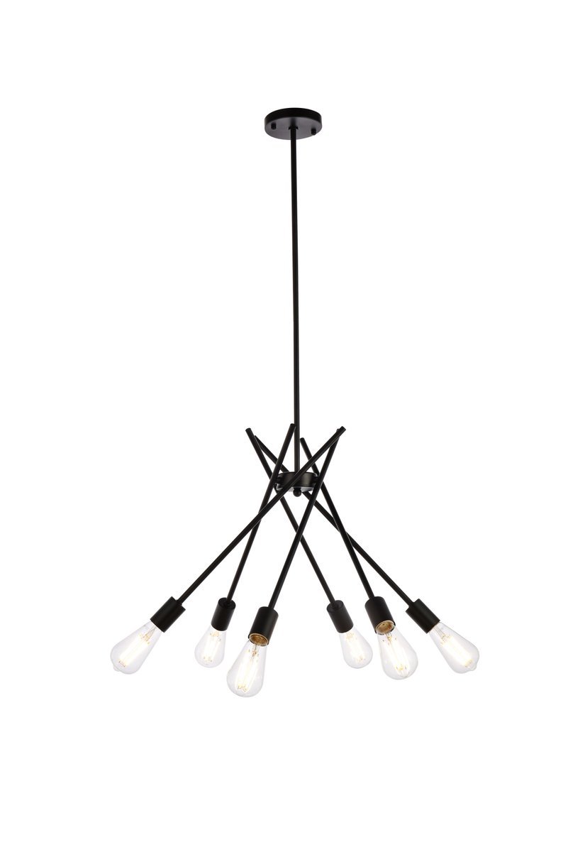 Lucca 23 Inch Pendant in Black